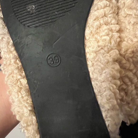 Top Shop Georgia Shearling Mules size 8 - Picture 12 of 13